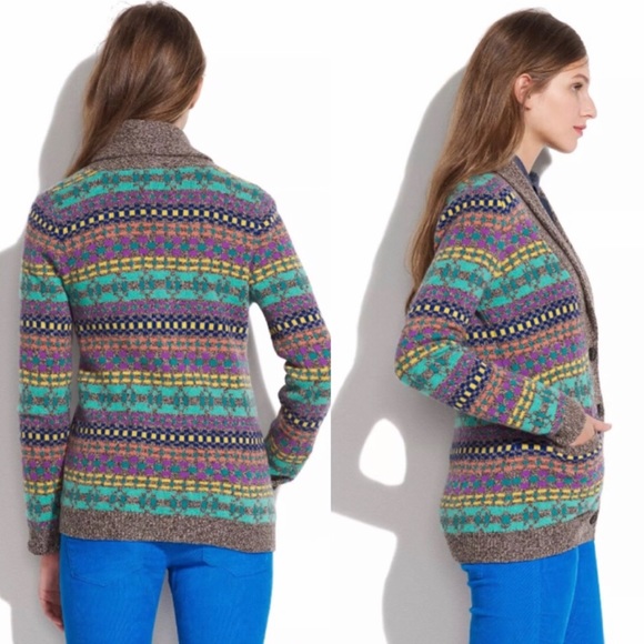 Madewell Wallace Wool Drape Collar Cardigan - Picture 2 of 7